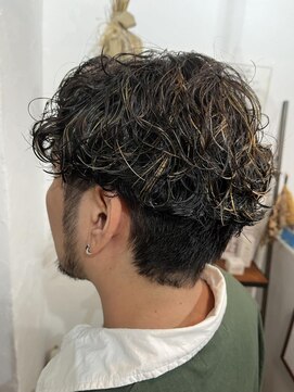 ロウスリー(Lowsly) メンズパーマハイライト