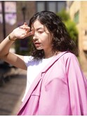 ミディアム/ウェーブヘア/ニュアンスパーマ/大阪/梅田/茶屋町