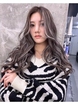 キング(K!ng) 縮毛矯正髪質改善ハイライトレイヤーカット楠葉美容室エクステ