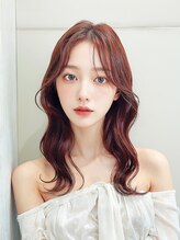 ルアナ(hair&make Luana) 韓国風ウェーブ × 艶髪ローズピンク☆★【 ルアナ 相模大野 】