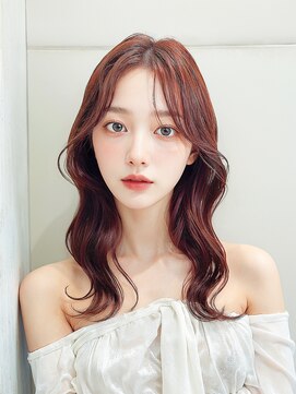 ルアナ(hair&make Luana) 韓国風ウェーブ × 艶髪ローズピンク☆★【 ルアナ 相模大野 】