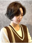 ハンサムショート×ゆるふわパーマ