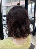 ＊ミニボブパーマヘアゆるふわボブパーマスタイルデジタルパーマ