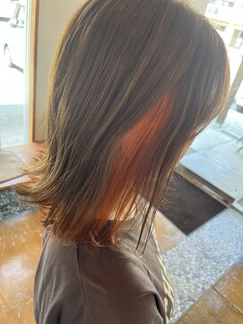 リミックスヘア(REMIX HAIR) orange×beige