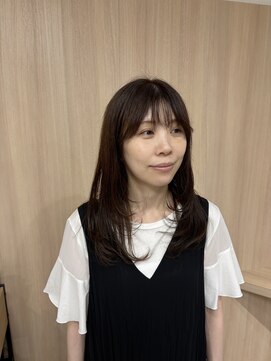 メロウ(mellow) レイヤーカット×オリーブベージュ