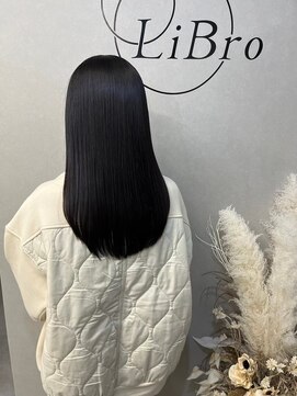 リブロ(LiBro) 美髪ダークアッシュ暗めカラーフェミニンロング大人ガーリー