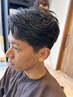 【riku限定】"抜け感×好印象"メンズカット+柔らかナチュラルパーマ ￥6,800