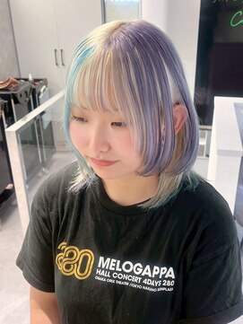 ファイブバイジエクト 堀江(FIVE by The Ect) インナーグリーン/インナーカラー/シルバーベージュ