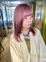 クレア 下北沢(CREA)&nbsp;ミルクティーブロンド/ダークブルー/デジタルパーマ/下北沢