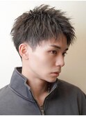 爽やかツーブロック【ナチュラルアップバングショート】