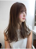 豊崎/ミルクティーブロンド/ダークブルー/デジタルパーマ