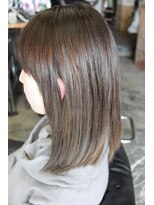 オーバーキャプテンネイキッド(OVER CAPTAIN NAKED)&nbsp;グレージュグラデーションカラー＊セミディ