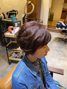 ヘア サロン ルート 幕張(Hair Salon ROUTE) 《大人かっこいい》シースルーショートボブ [ROUTE幕張店]