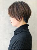 くびれショート_ハイライトカラーセミウェットウェーブ_ba278852