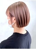 ピンクベージュ_オリーブカラーハイライトカラー_ba300893