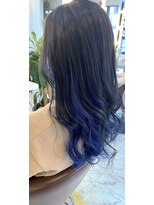 トモズヘアデザイン(Tomo's Hair Design) インナーインディゴブルー