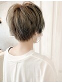 福山市ショート人気ブリーチ/イルミナカラーCaaryキャアリー
