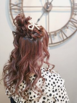 ヘアセットサロン ミント(Hair set salon MINT) ルーズお団子ハーフアップ