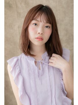 カバーヘア イヴ 戸頭店(COVER HAIR EVE) 大人かわいい小顔フェザーバングロブヘアZ戸頭20代30代40代