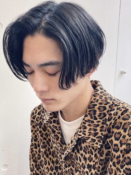 バイフィフス 原宿/表参道(by fifth) ナチュラルセンターパート/サイド刈り上げ/ニュアンスパーマ