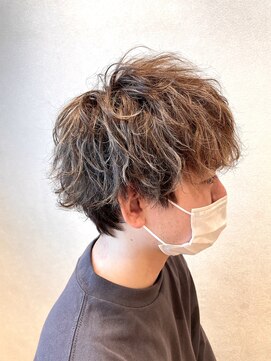 インアンドヤング(in&yang) ツイストパーマメンズ束感マッシュ