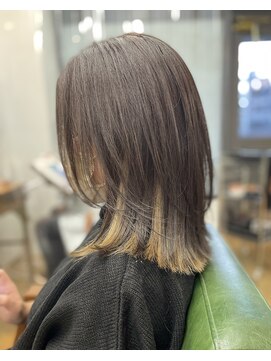 アンダーバーホワイトモデ 河内長野(_WHITE mode) ◎インナーカラー大人スタイルレイヤースタイル河内長野千代田