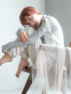 アルバム 銀座(ALBUM GINZA) ショートヘア_ホワイトグレージュネビージュこなれミディ_39226