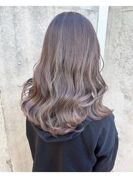 グロウバイニューヨークニューヨーク(Grow by NYNY) 【打越】セミロング×パールグレージュ