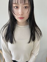 ヘアー アイス 御器所本店(HAIR ICI) 10代20代30代大人かわいい韓国風ブルーブラックフェイスレイヤー
