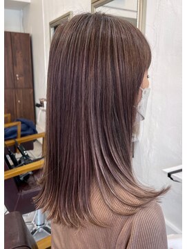 オンカラー(ON.COLOR) 大人グレージュハイライトロング