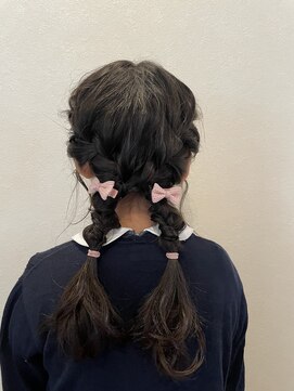 ヨロ(YoLo.) 編み込みキッズアレンジ