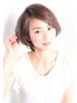 ギミック 自由が丘(gimmick)&nbsp;立体ショートボブ/くびれショート＋暖色系カラー