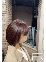 レヴィ 神楽坂(Levi)&nbsp;艶のある暖色カラーが大人かわいい、ロブヘア