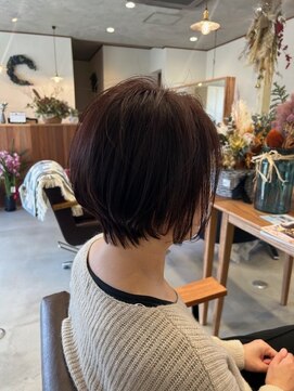 ツキ(TSUKI) ピンクブラウン×ショート