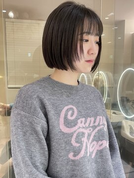 マイル 渋谷(mile) ミニボブ/顔まわりレイヤー/髪質改善