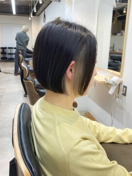 トト 船橋店(toto.) ☆ピンクブラウン切りっぱなしボブ美髪くびれレイヤー[西船橋]