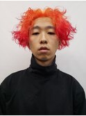 メンズショート　ウェーブ