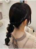ポニーアレンジ/心斎橋ヘアセット