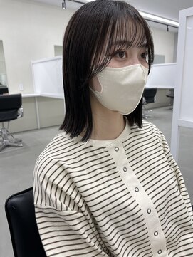 キートス 高知店(kiitos) ★切りっぱなしボブ顔周りカット