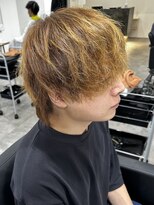 ヒュイル バイ ニアウ(Hwyl by Niau) メンズマッシュウルフパーマツイストスパイラルパーマウルフ