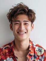 アクシス 津田沼(AXIS)&nbsp;メンズパーマ　津田沼/メンズ/シェービンング/眉毛カット