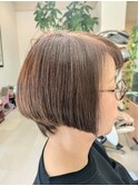 メリハリショートボブスタイル