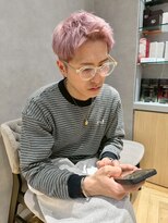 ジルバイジアン(JILL by GIEN)&nbsp;メンズ/ベリーショート/くすみピンクカラー