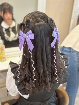 ヘアセットサロン ミント(Hair set salon MINT) ハートハーフツイン