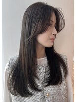 ザック ヴィ(ZACC  vie)&nbsp;レイヤーカット/オリーブグレージュ/縮毛矯正/美髪/髪質改善