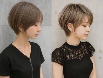 ロハスバイケンジ(LOHAS by KENJE)の写真/くびれ/丸み/立体感。骨格に合わせたショートで「誰かに見せたくなる髪」へ。再現性の高いカット技術が人気