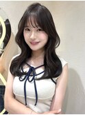 韓国ヘアーハッシュカットレイヤーカットグレージュブリーチ無し