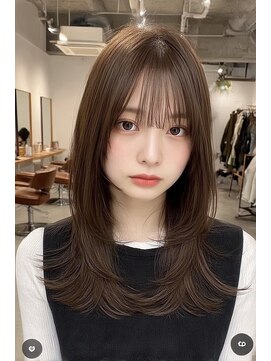 ケシキ 表参道 原宿(kesiki.) ミディアムレイヤー/顔周りレイヤー/ハッシュカット/韓国へア