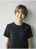 大人可愛いナチュラルブラウン×くびれショートボブ【越谷】