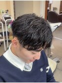 香川ニュアンスパーマメンズマッシュメンズパーマセンターパート